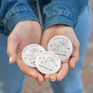 Küstencowgirl-Junggesellinnen-Button Button