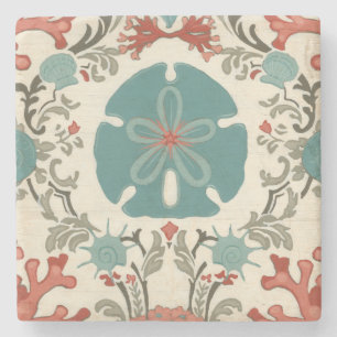 Küstendamast II Steinuntersetzer