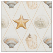 Küstendekor-Muster Stoff (Nahaufnahme)