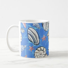 Küstendekoration Seashell Ocean Water Kaffeetasse