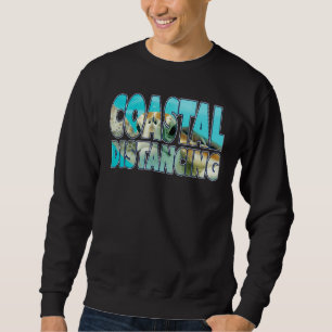 Küstendistanzierung Retro Classic Sea Turtle Marin Sweatshirt