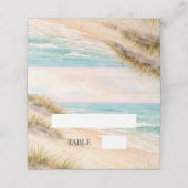 Küstendünen Strand Platzkarte (Außenseite Aufgefaltet)