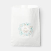 Küstenebene Save the Date Monogramm Geschenktütchen (Vorderseite)