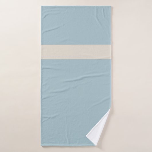 Küsteneleganz Blau & Weiß Spa Badehandtuch (Badehandtuch)