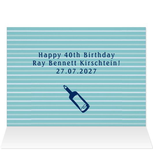 Küstenemblem-Delphin-Anker-Ruder-Schild nautisch (Innenansicht Horizontal (Oben))