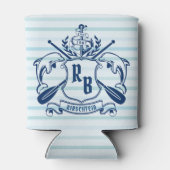 Küstenemblem-Delphine Anker-Ohr-Schild Dosenkühler (Rückseite)