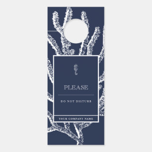 Küstenentfernung: nautisches Seepferd und Korallen Türanhänger