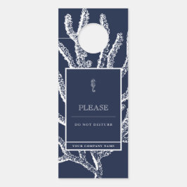 Küstenentfernung: nautisches Seepferd und Korallen Türanhänger