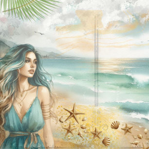 Küstenerinnerungen Decoupage Tagebuch Scrapbook
