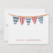 Küstenfahnen Personalisiert Mitteilungskarte (Vorderseite)