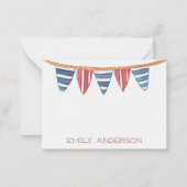 Küstenfahnen Personalisiert Mitteilungskarte (Vorderseite)