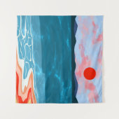 Küstenfarben Wandteppich (Vorderseite (Horizontal))