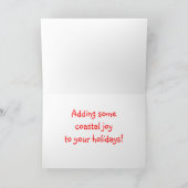 Küstenfeiertags-Karte Feiertagskarte (Innenseite)