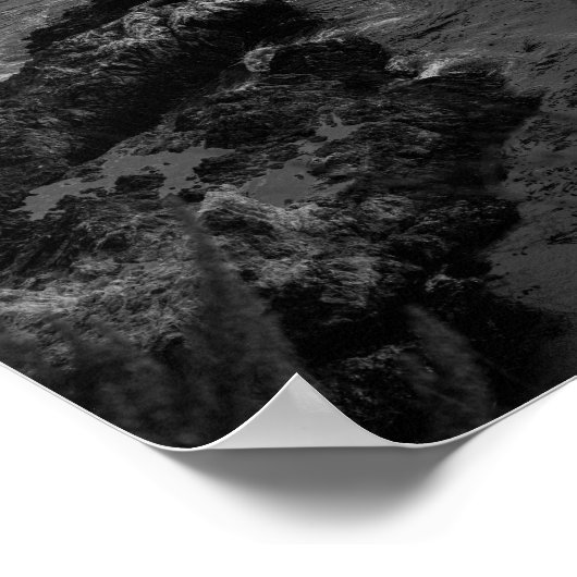 Küstenfelsenbildung - Meereslandschaftsfotografie Poster (Ecke)