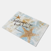 Küstenfisch Print | Begrüßungsort Fußmatte (Schrägansicht)