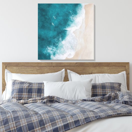 Küstenflieger Beach Canvas Print Leinwanddruck (Insitu (Schlafzimmer))