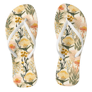 Küstenfloralmuster Badesandalen