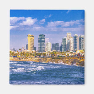Küstenflugzeug Tel Aviv City, Israel Magnet