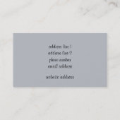 KüstenFoto Visitenkarte (Rückseite)