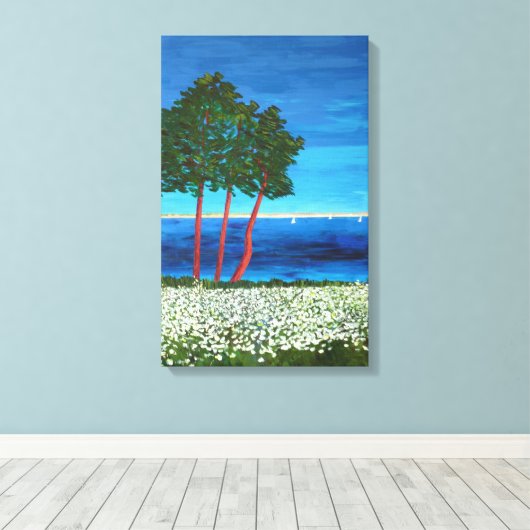 Küstengebiet der Bretagne Leinwanddruck (Insitu (Holzboden))