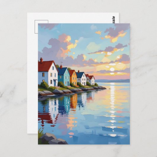 Küstengefühlt | Behalt in Touch Postkarte (Vorne/Hinten)