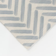 Küstengemälde-Herringbone-Muster in Nebelblau
