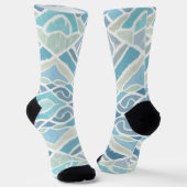 Küstengemäßes/Strand-/Maritimes Blau Socken (Gewinkelt)