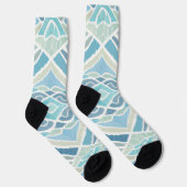 Küstengemäßes/Strand-/Maritimes Blau Socken (Rechts)