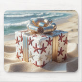 Küstengeschenk mit Seestern Mousepad (Vorne)