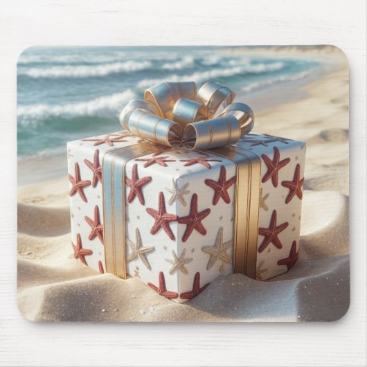Küstengeschenk mit Seestern Mousepad (Vorne)