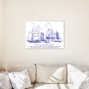 Küstengestalteter Bibelvers Poster