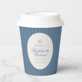 Küstengestreifte Jungferndame Pappbecher (Vorderseite)