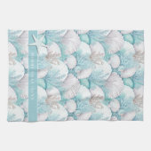 Küstengewässer- und Korallenmuster#3 ID1009 Geschirrtuch (Horizontal)