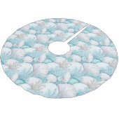 Küstengewässer- und Korallenmuster#3 ID1009 Polyester Weihnachtsbaumdecke (Schrägansicht)