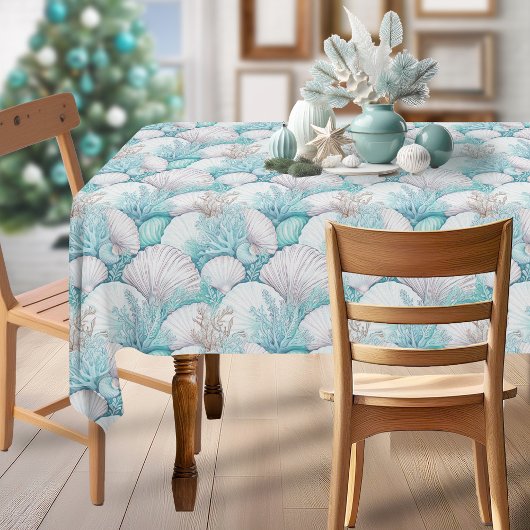 Küstengewässer- und Korallenmuster#3 ID1009 Tischdecke