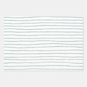 Küstengewässerfarbe Oyster Muster Geschenkpapier Set (Vorderseite 2)