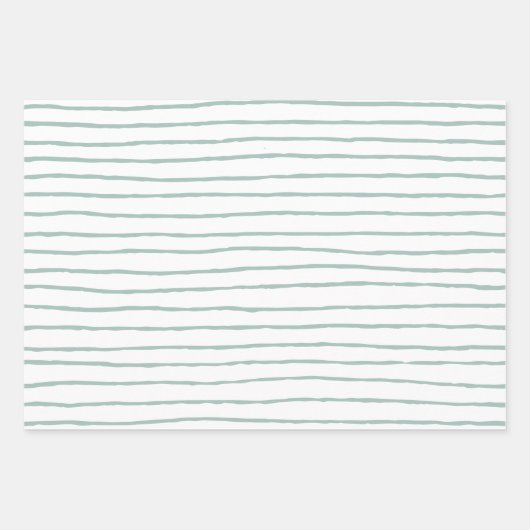 Küstengewässerfarbe Oyster Muster Geschenkpapier Set (Vorderseite 2)