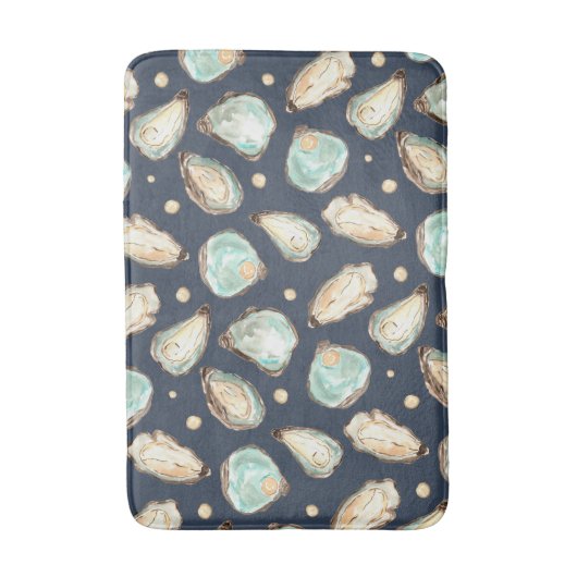 Küstengewässerfarbe Oyster & Perlmuster Badematte (Vorderseite Vertikal)