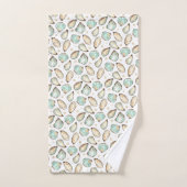 Küstengewässerfarbe Oyster & Perlmuster Badhandtuch Set (Handtuch)