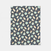 Küstengewässerfarbe Oyster & Perlmuster Fleecedecke (Vorderseite)