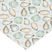 Küstengewässerfarbe Oyster & Perlmuster Kurzer Tischläufer (Ecke)