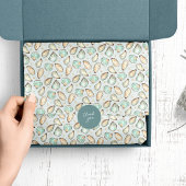 Küstengewässerfarbe Oyster & Perlmuster Seidenpapier