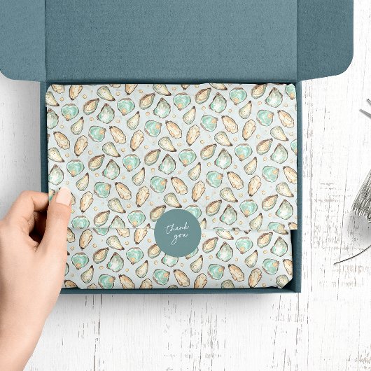 Küstengewässerfarbe Oyster & Perlmuster Seidenpapier