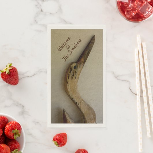 Küstengewitterter Holzofen Rustikal Serviette (Beispiel)