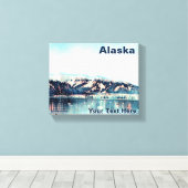 Küstengletscher Leinwanddruck (Insitu (Holzboden))