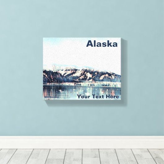 Küstengletscher Leinwanddruck (Insitu (Holzboden))