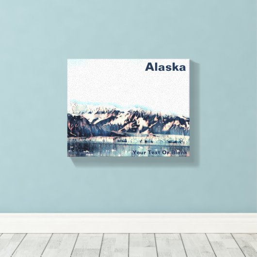 Küstengletscher Leinwanddruck (Insitu (Holzboden))