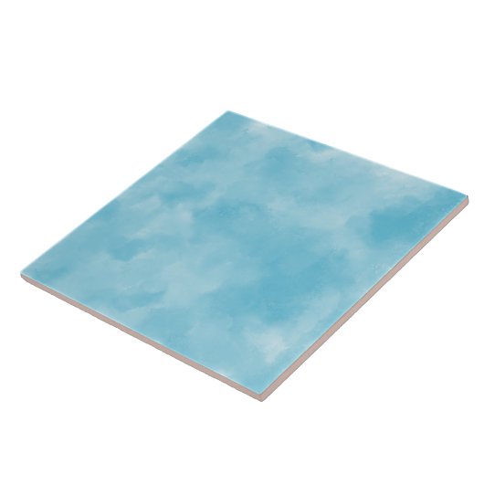 Küstengrün Modern Aquarell Fliese (Seite)