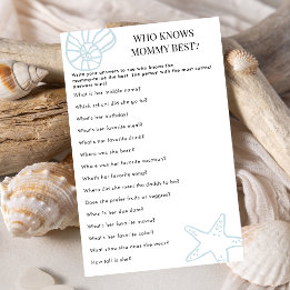 Küstengrün - Wer kennt Mama am besten? Baby Shower