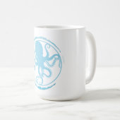 Küstengrüner Kragenkrake 2 Kaffeetasse (VorderseiteRechts)